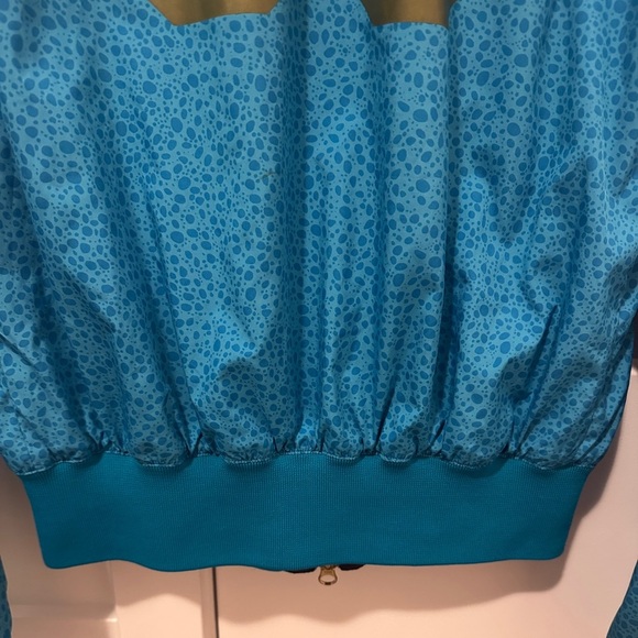 Nike Purple Blue Colour Block Print Windbreaker Bomber Jacket Size Medium - Picture 14 of 15